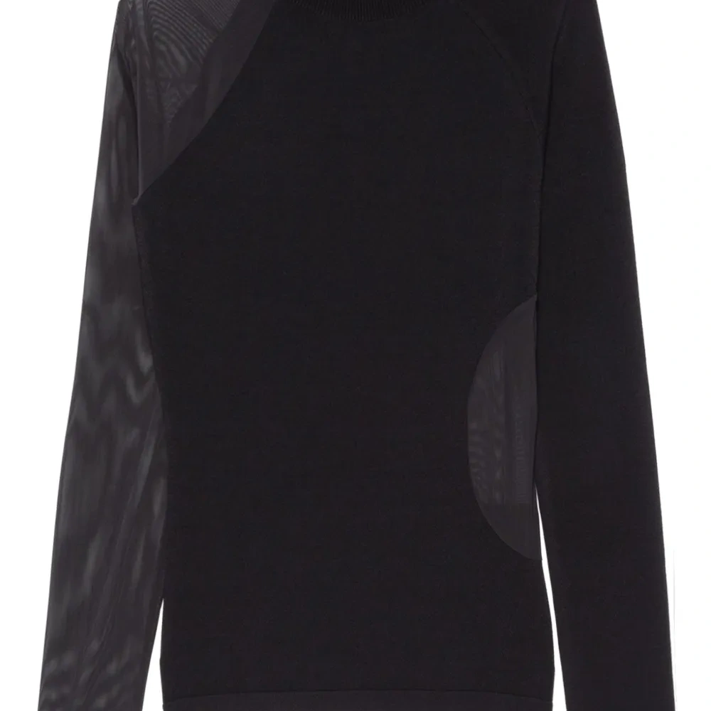 Топ с сетчатыми вставками