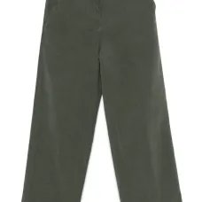 Укороченные твиловые брюки