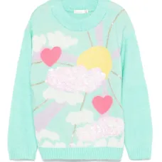 Жаккардовый свитер с узором