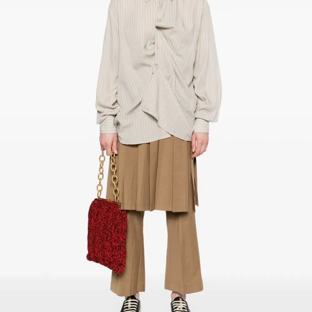 Брюки со складками