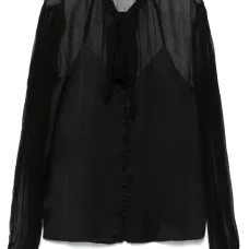 Атласная блузка