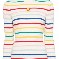 Полосатый джемпер в рубчик