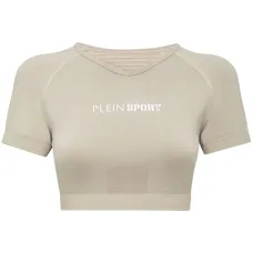 Бесшовная укороченная футболка