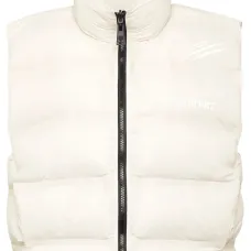 Дутый жилет с принтом Scratch Дутый жилет с принтом Scratch