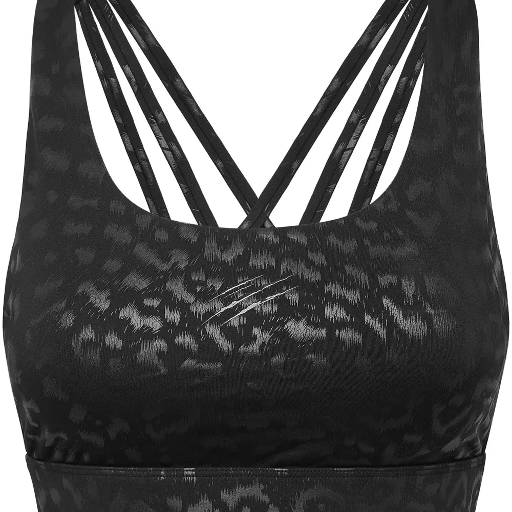 Спортивный бюстгальтер с леопардовым принтом