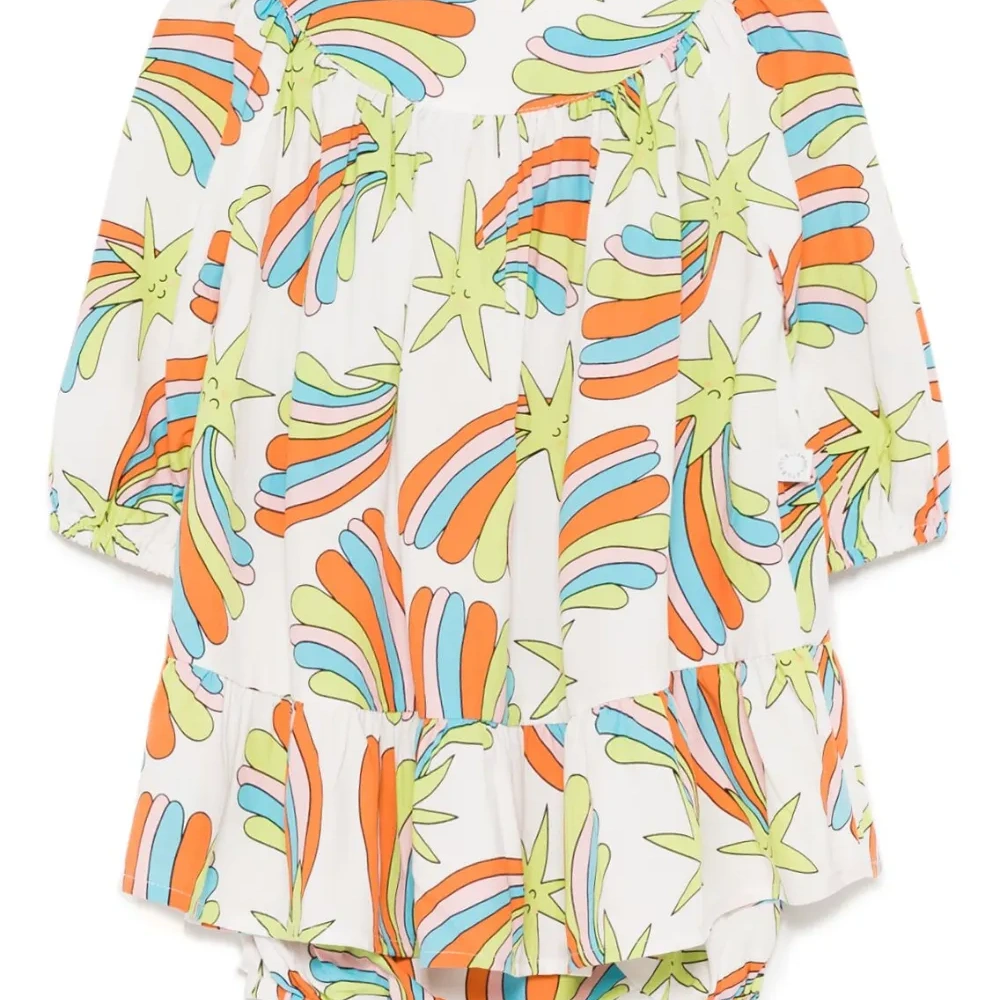 Платье мини с принтом