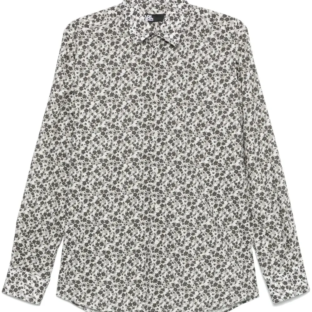 Рубашка с цветочным принтом