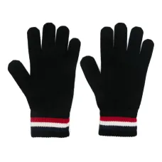 Шерстяные перчатки в полоску