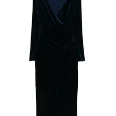 Платье миди с перекрученной деталью