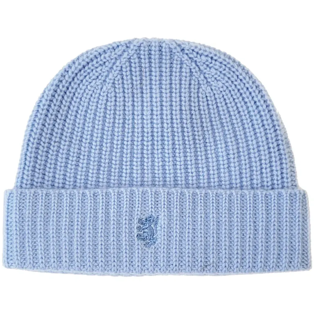 Кашемировая шапка бини в рубчик