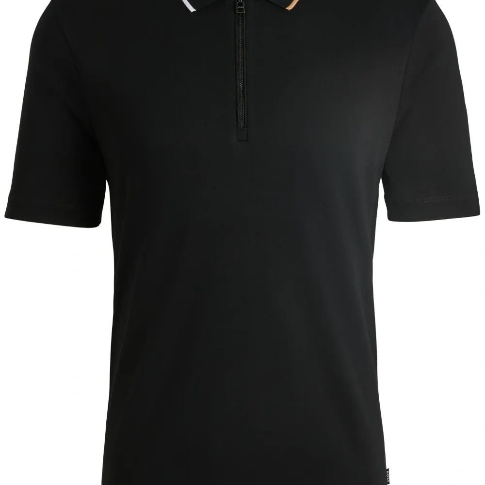 Рубашка поло с воротником на молнии