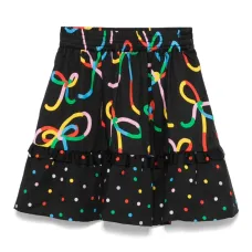 Юбка в горох с принтом