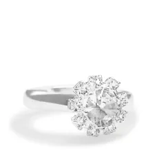 Кольцо с кристаллами