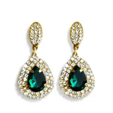 Серьги со стразами