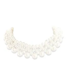 Колье с искусственным жемчугом