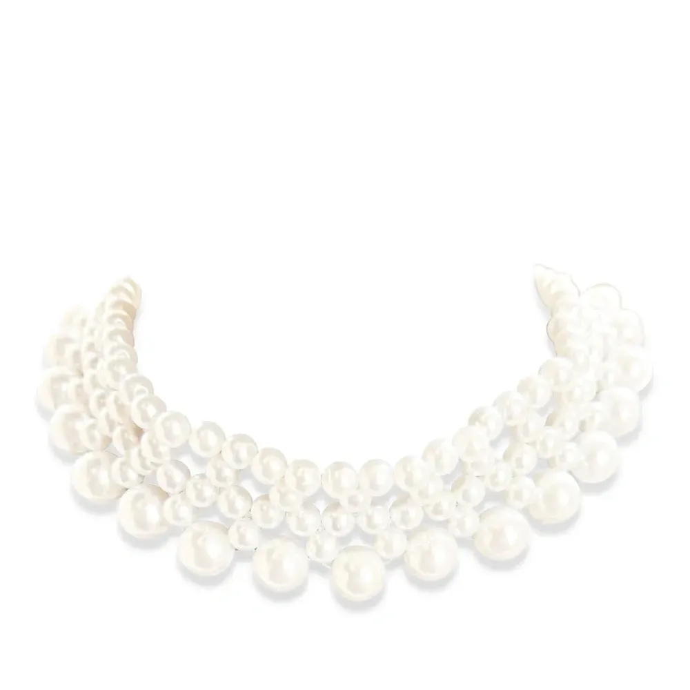 Колье с искусственным жемчугом