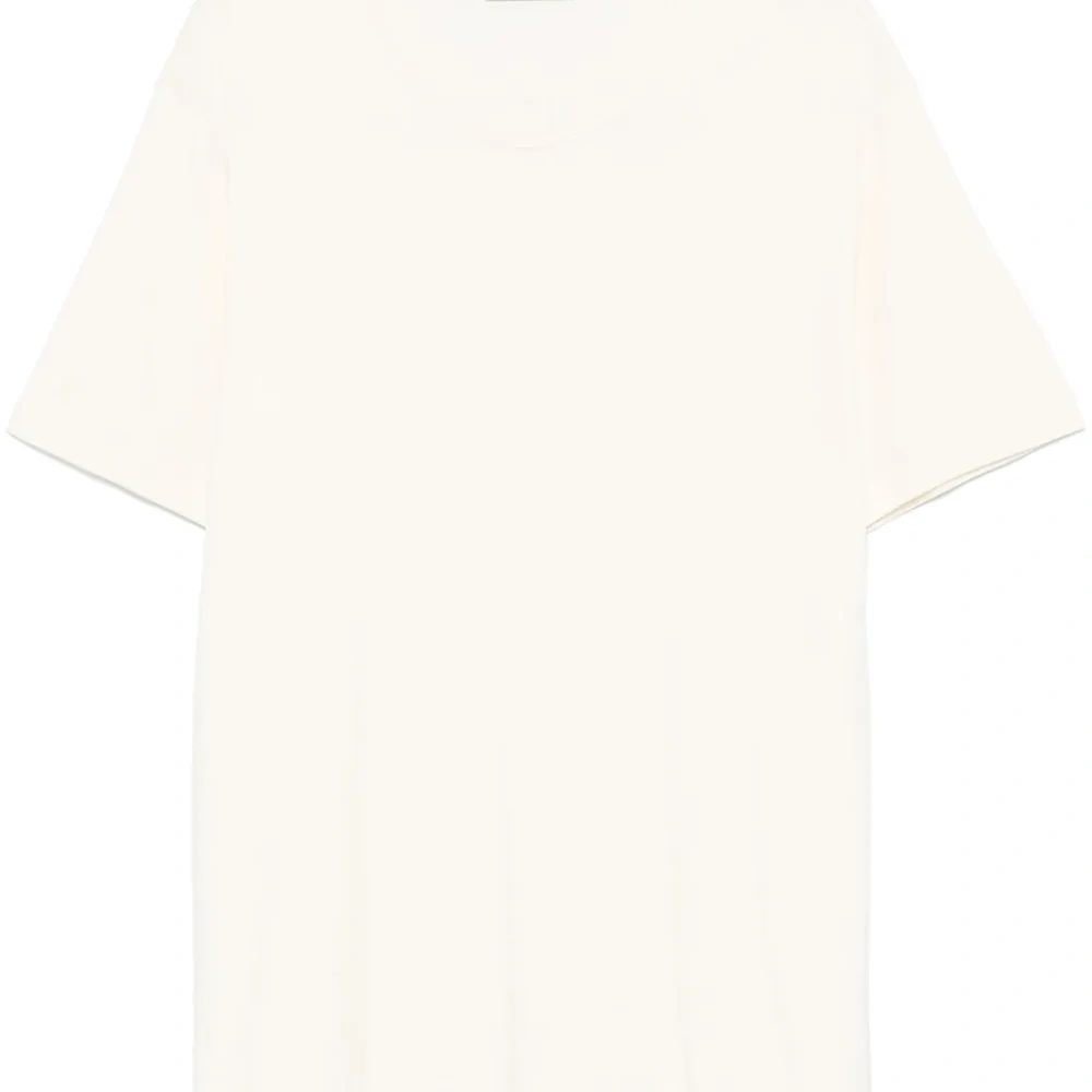 Футболка в рубчик с U-образным вырезом