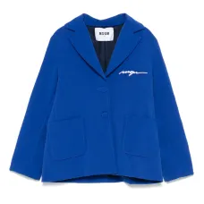 Пиджак с вышитым логотипом