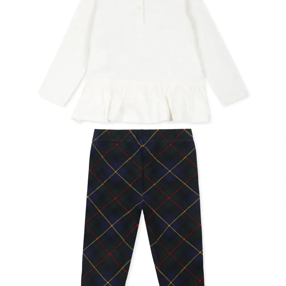 Комплект из легинсов и топа с принтом