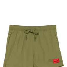 Плавки-шорты с нашивкой-логотипом