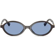 Солнцезащитные очки в овальной оправе с логотипом