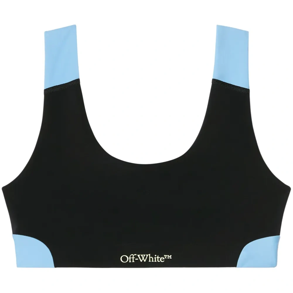 Спортивный бюстгальтер в стиле колор-блок