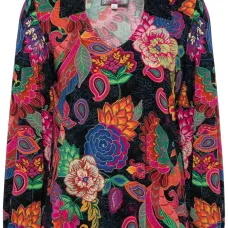 Рубашка поло с объемными рукавами