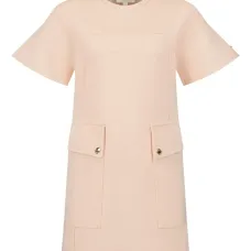 Платье мини с короткими рукавами