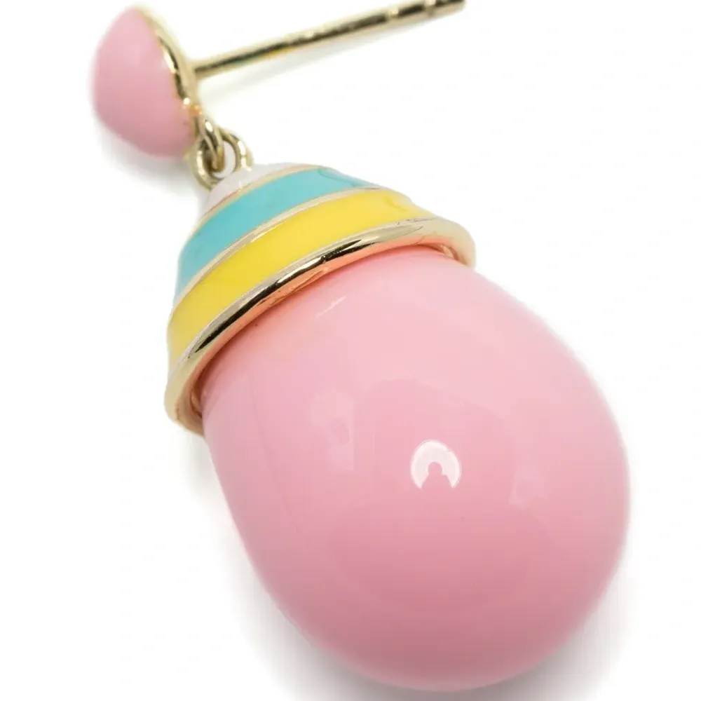 Серьги-подвески в полоску