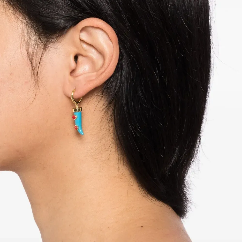 серьга с подвеской