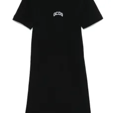 Платье мини с вышитым логотипом Платье мини с вышитым логотипом