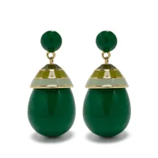 Серьги-подвески в полоску