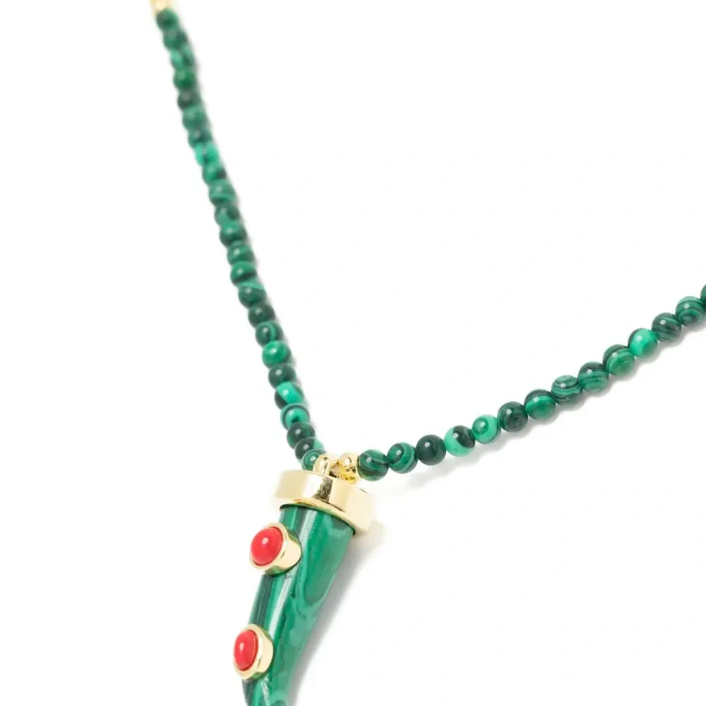 колье с малахитом колье с малахитом