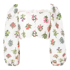 Топ Lilian с вышивкой и пышными рукавами