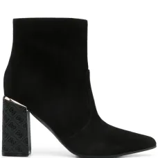 Замшевые ботильоны