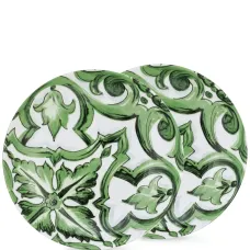 Набор из двух глубоких тарелок с принтом Maiolica