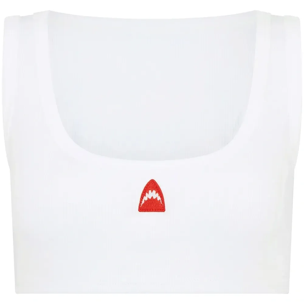 Укороченный топ в рубчик