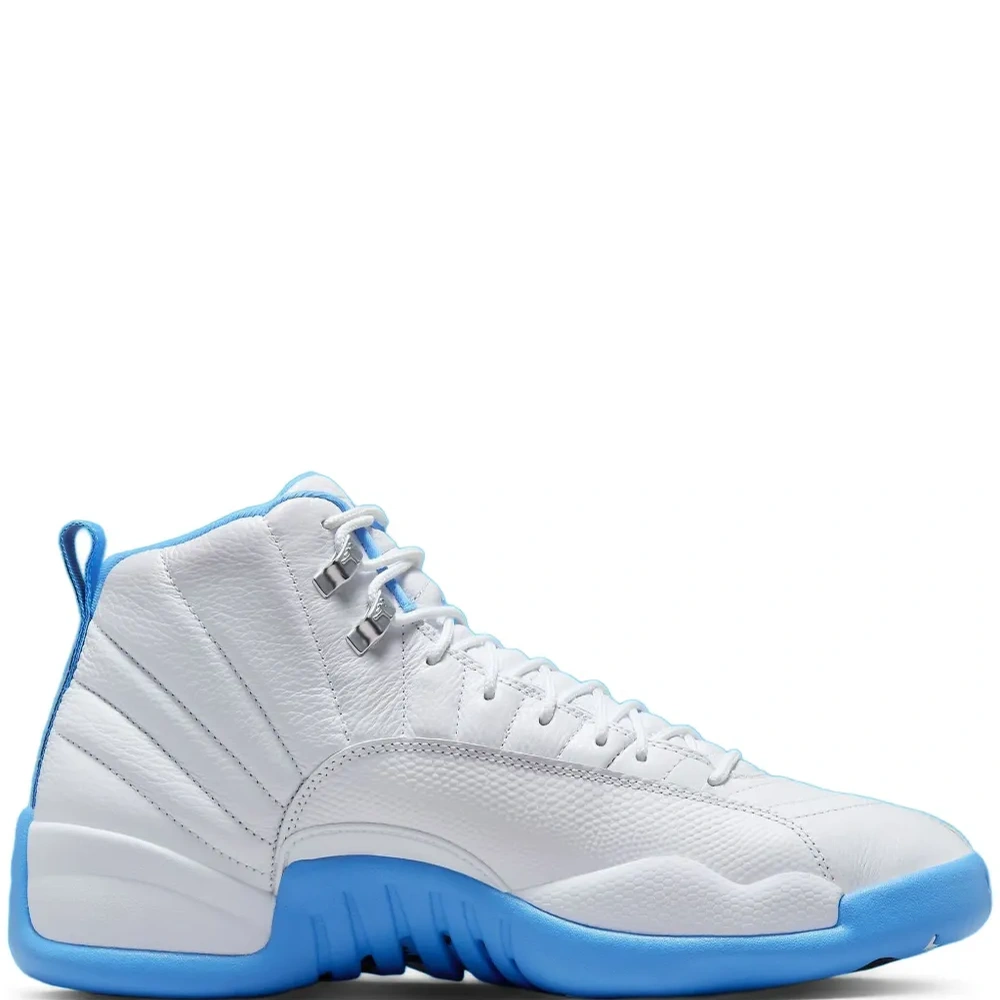 Кроссовки Air Jordan 12 Melo - White/University Blue/Metallic Silver