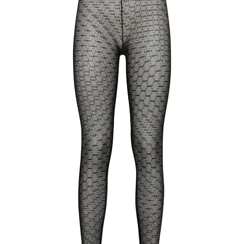 Колготки с завышенной талией и монограммой