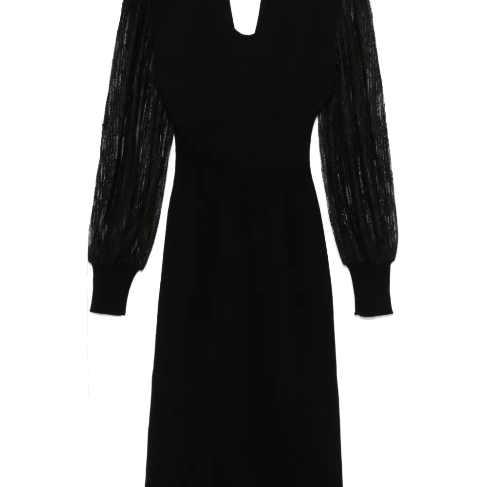 Трикотажное платье миди Трикотажное платье миди