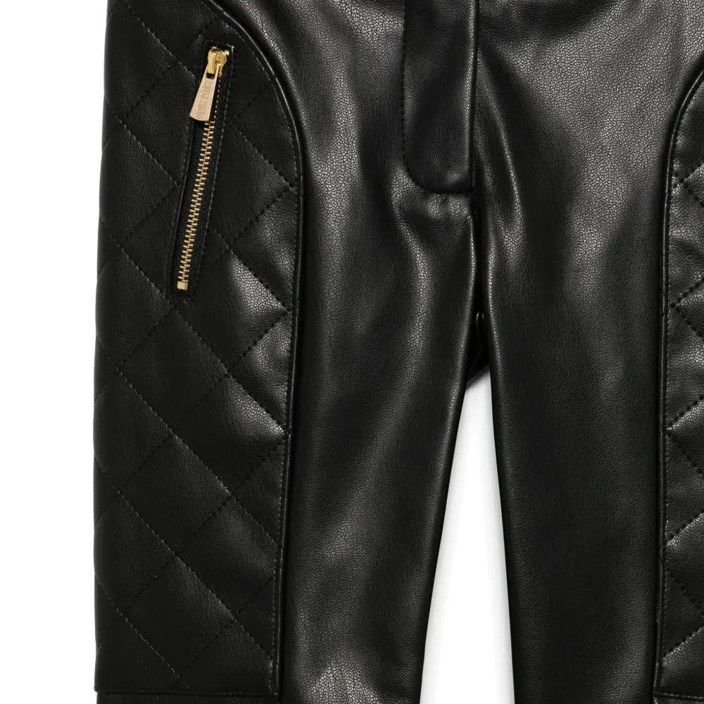 Брюки из искусственной кожи