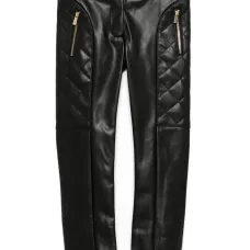 Брюки из искусственной кожи