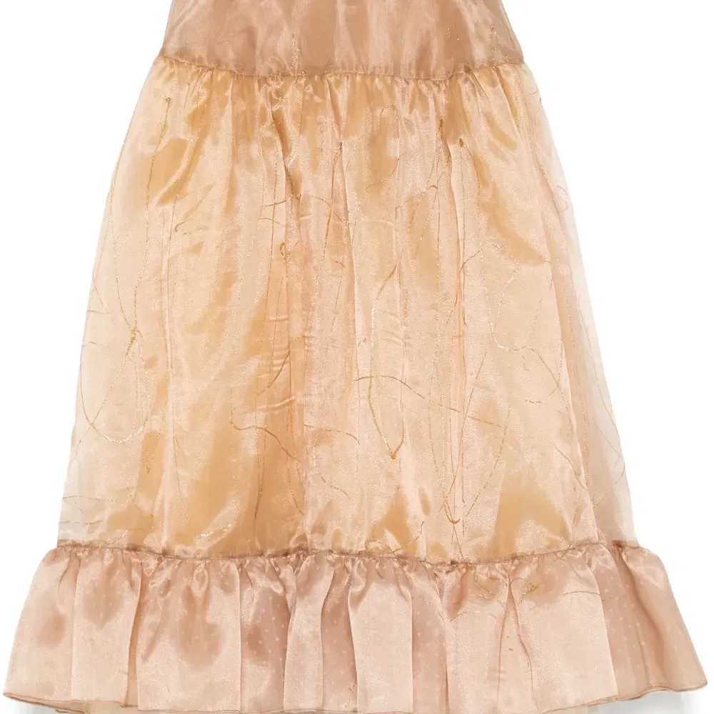 Юбка миди с эффектом металлик