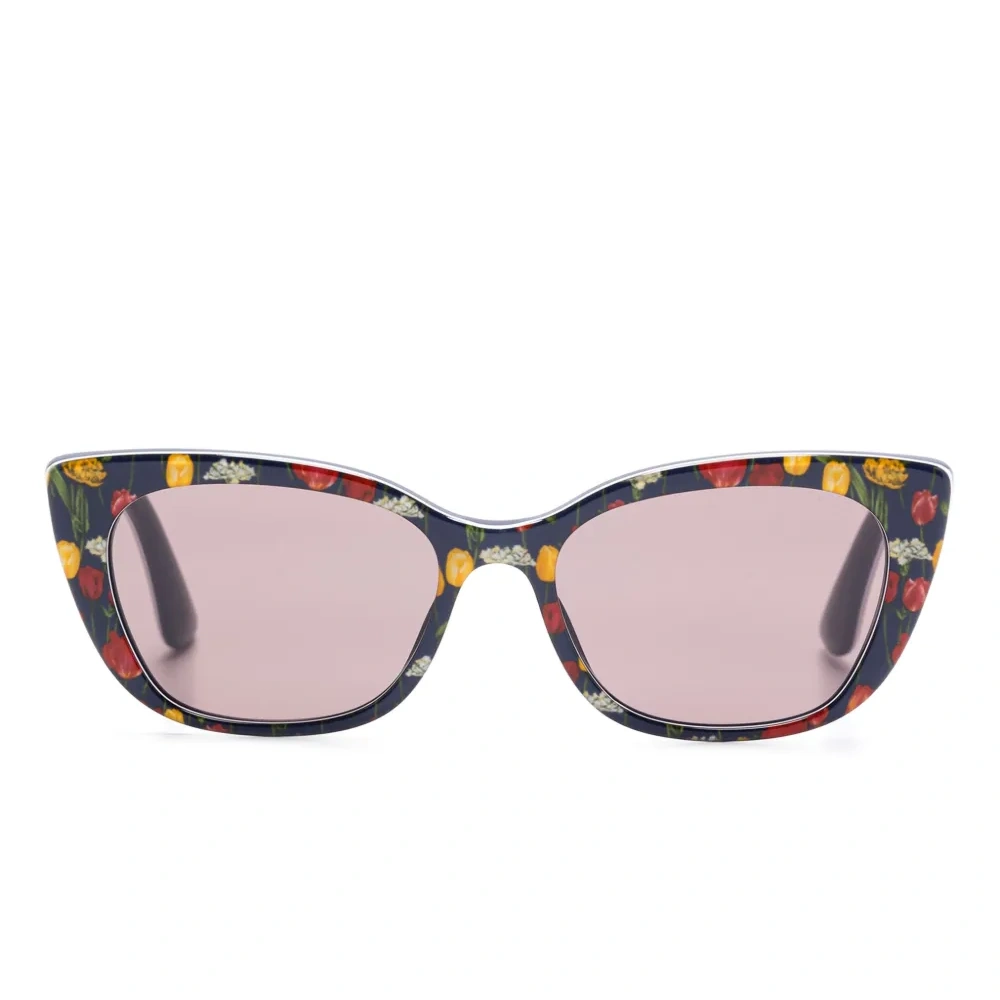 Солнцезащитные очки с цветочным принтом