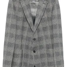 Шелковый пиджак в клетку Prince of Wales