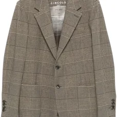 Шелковый пиджак в клетку Prince of Wales