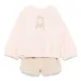 Комплект из топа и шортов с аппликацией