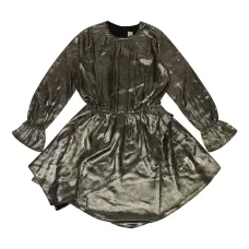 Платье с эффектом металлик