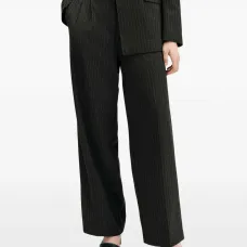 Плиссированные брюки в полоску Averie