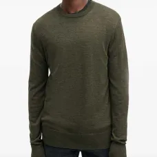 Шерстяной свитер с круглым вырезом